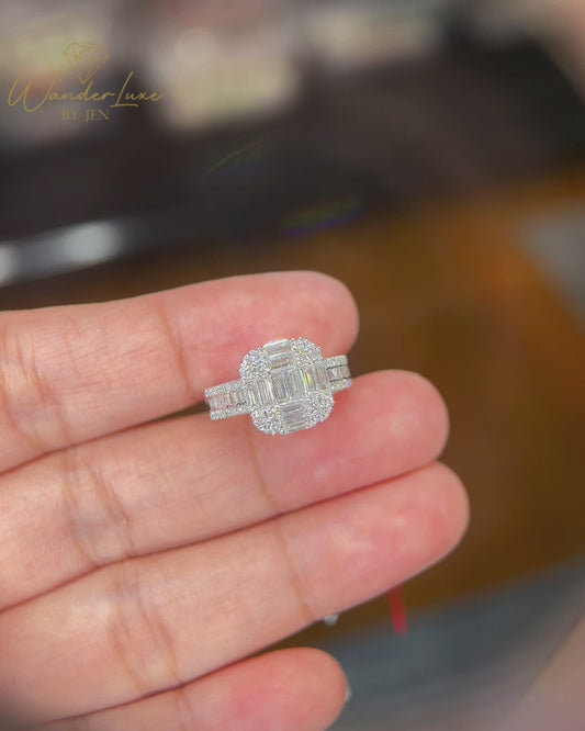 HK Setting Diamond Ring 14k Gold