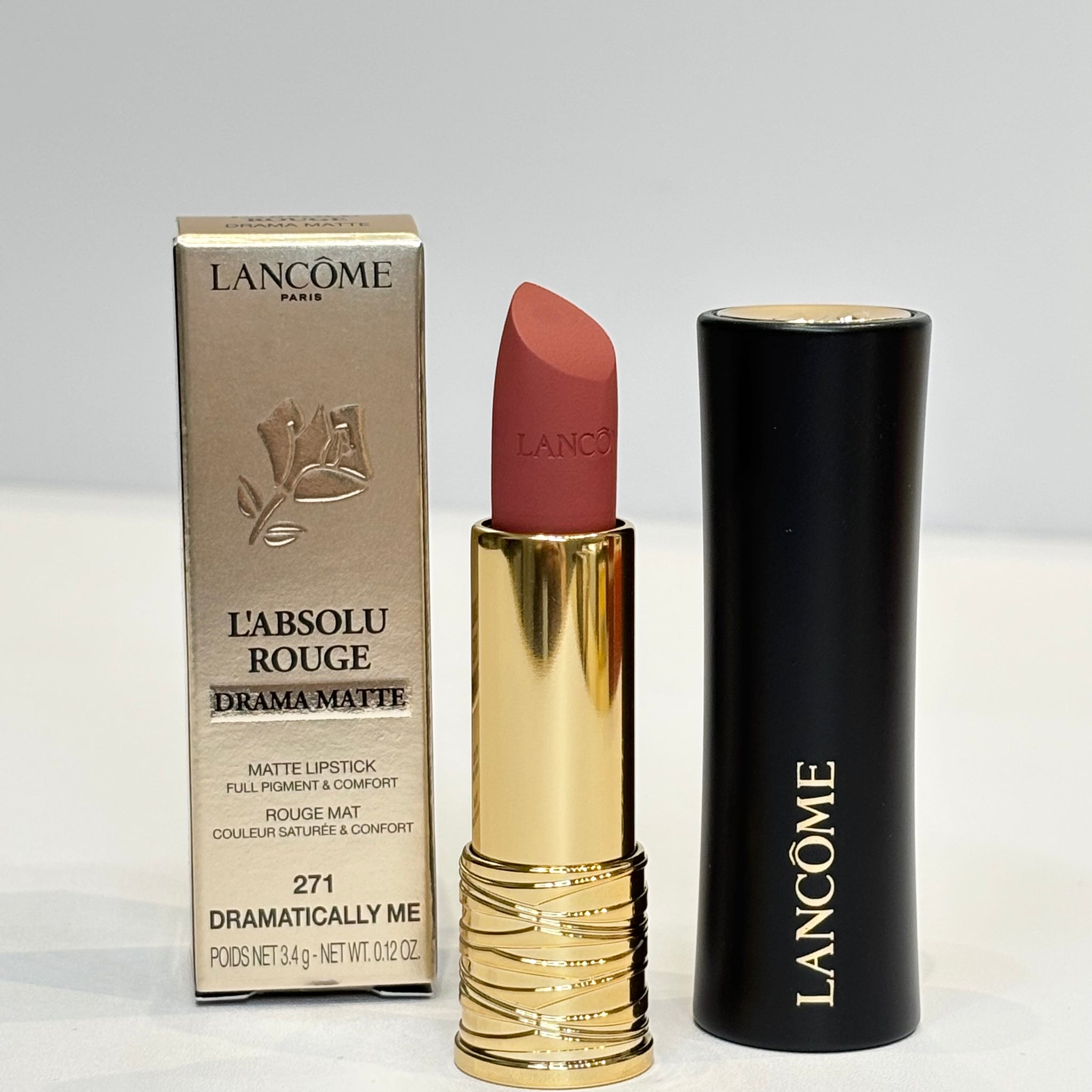 Lancome Paris L’absolu Rouge Drama Matte Lipstick 3.4g (271 Dramatically Me)