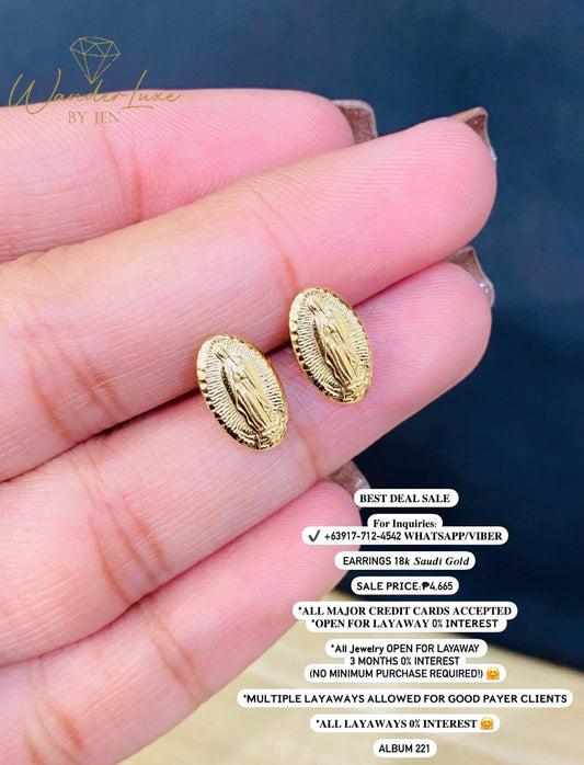 Earrings 18k Saudi Gold #ALBUM221