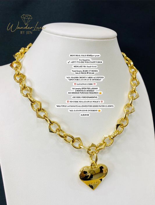 Necklace 18k Saudi Gold 17