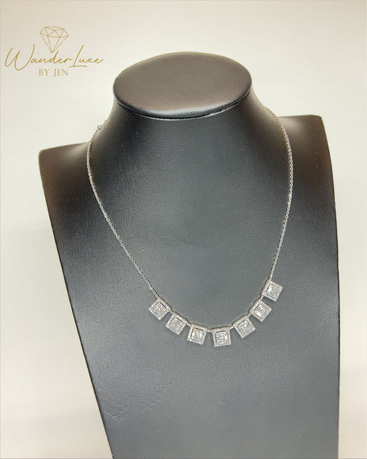 HK Setting Diamond Necklace 14k Gold