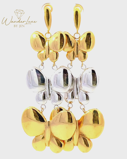 Electroform Earrings 18k Saudi Gold 11.65g
