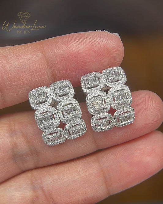 HK Setting DIAMOND Earrings 24k Gold
