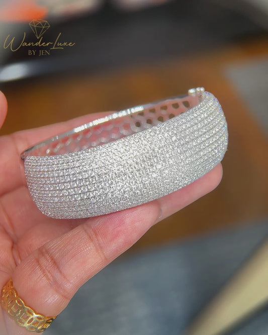 HK Setting DIAMOND Bangle 14k Gold