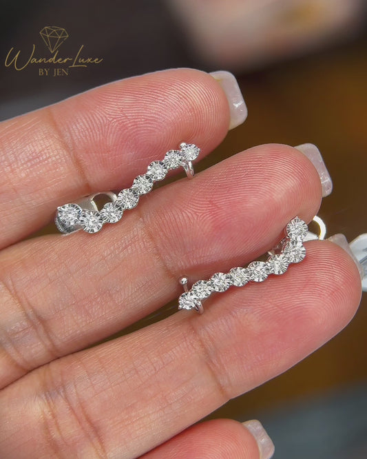 HK Setting DIAMOND Earrings 18k Gold