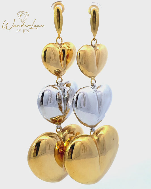 Electroform Earrings 18k Saudi Gold 13.69g