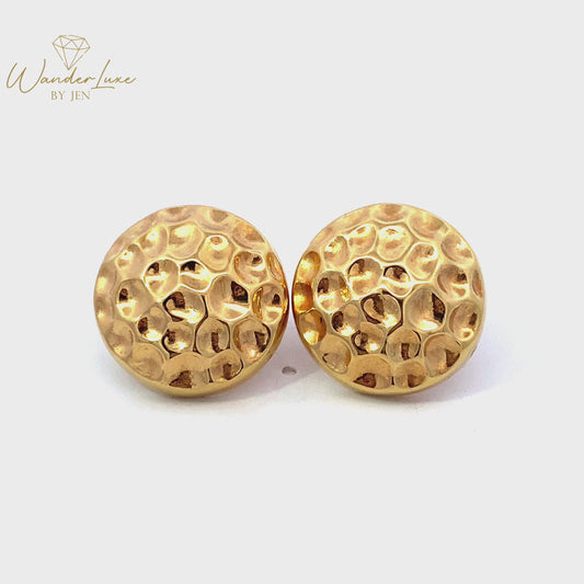 Electroform Earrings 18k Saudi Gold 4.18g