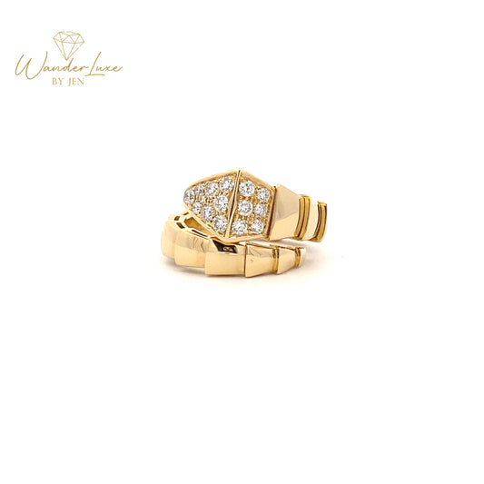 HK Setting DIAMOND Ring w/ Serial 18k Gold