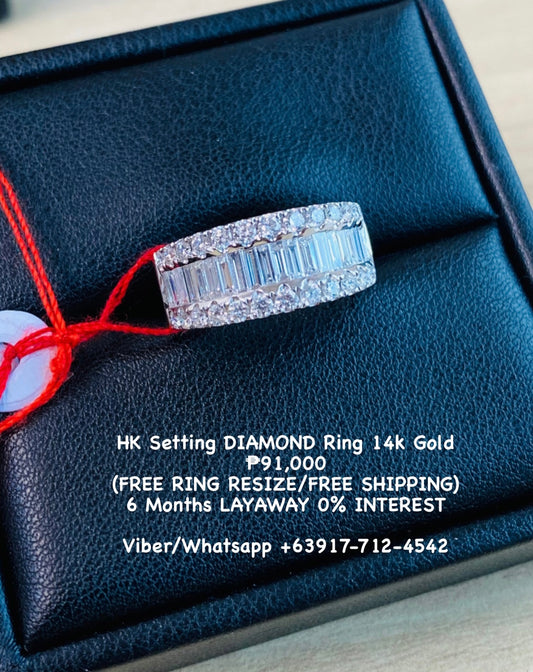 HK Setting DIAMOND Ring 14k Gold