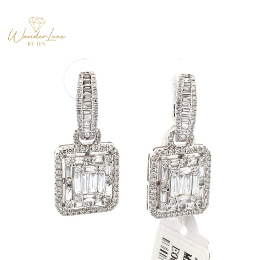 HK Setting DIAMOND Earrings 14k Gold