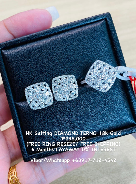 HK Setting DIAMOND Terno 18k Gold #MS