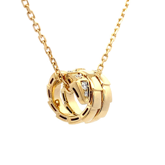 HK Setting DIAMOND Necklace w/ Serial 18k Gold (16-18” adjustable) #MS