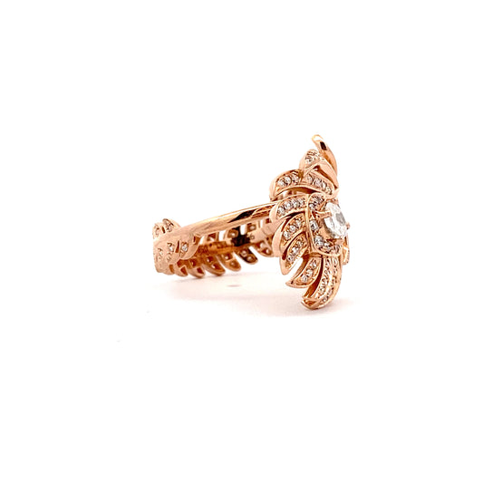 HK Setting DIAMOND Ring w/ Serial 18k Rosegold #MS