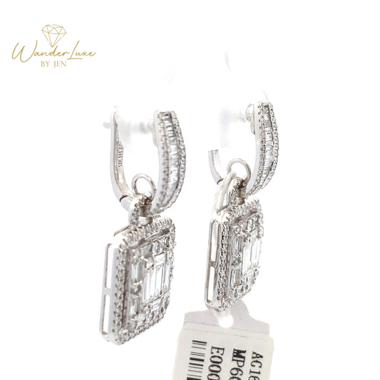 HK Setting DIAMOND Earrings 14k Gold