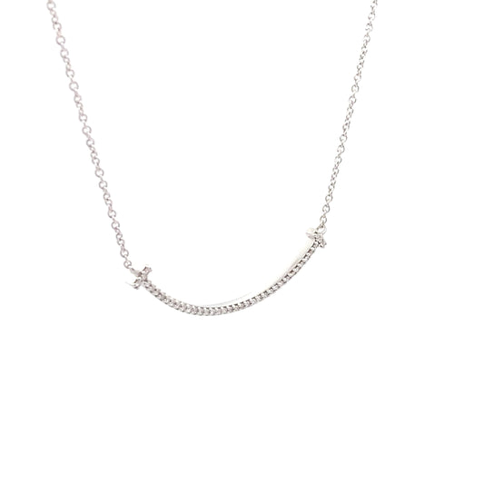 HK Setting DIAMOND Necklace w/ Serial 18k Gold 14-16” adjustable #MS
