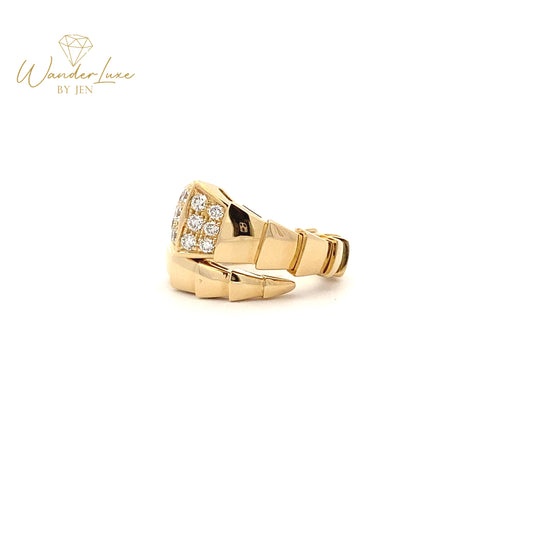 HK Setting DIAMOND Ring w/ Serial 18k Gold